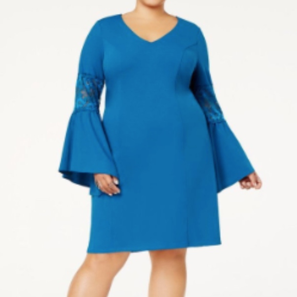 Trendy Bell-Sleeve Dress - Picture 2 of 2